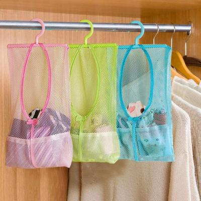 26*30cm Clothes Toy Laundry Underwear Kitchen Bathroom Indoor Outdoor Dry Practical Hanging Mesh Storage Bag 