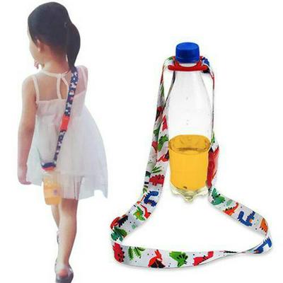 Kid's Water Bottle Sling Adjustable Water Bottle Neck Holder Shoulder Strap with Buckles 