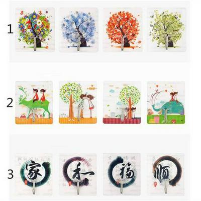 1 Set Bearing 3kg Transparent Waterproof Oil-Proof Strong Sticking Kitchen Bathroom Wall Seamless Adhesive Hooks 