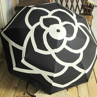 Automatic Camellia Umbrella Ladies Men's Folding UV Protector Umbrella