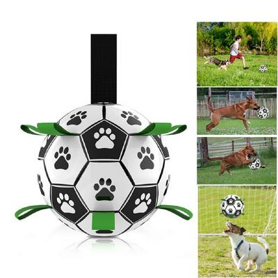Dog Toy lovely Paw Football Toys For Puppy large Dogs Outdoor training Interactive Pet  Bite Chew Ball toys Soccer And Inflator