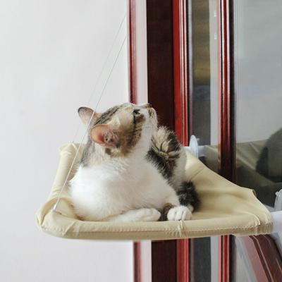 Cat Hammock Cat Basking Window Hammock Perch Cushion Bed Hanging Seat