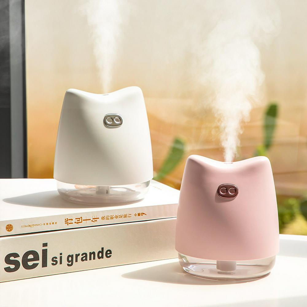 Portable USB Humidifier Pig-style Air Purifier with 7 Light Colors and ...