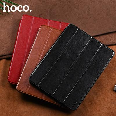 Hoco Tri-Fold Support Side Flip Stand PC + PU Leather Protective Cover Case for iPad Pro 11（2018）