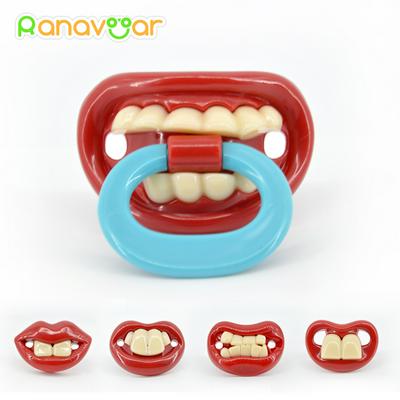 Front Teeth Baby Pacifier Food-grade Silicone Prank Sucker for Infants
