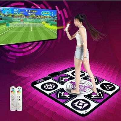 English Menu 11mm Thickness Non-Slip Single Dance Yoga Pad Mat + 2 Remote Controller Sense Game for PC & TV