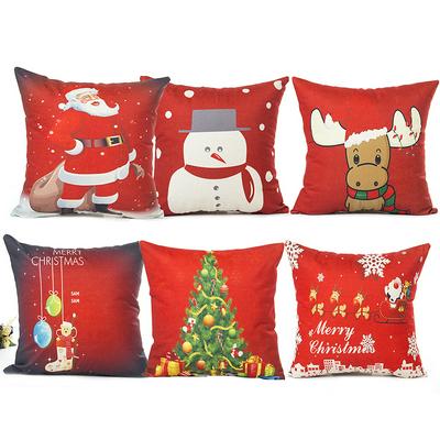 Merry Christmas Decoration Santa Claus Reindeer Pillowcase Xmas Happy New Year Pillow Case