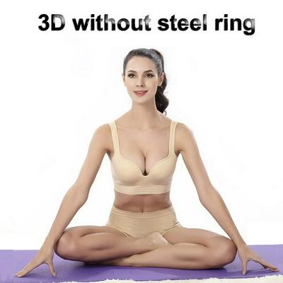S-XL Size No Steel Ring Seamless Professional Shockproof Yoga Fitness Running 3D Sports Underwear Gathering Bra