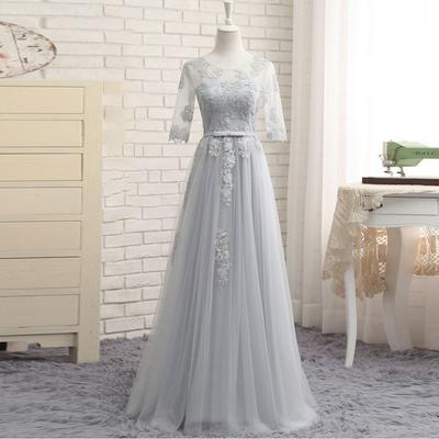  Lace Evening Dress Sisters Group Bridesmaid Long Skirt Wedding Dress