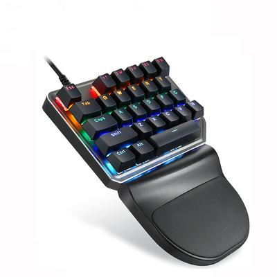 Originele Motospeed K27 Gaming Mechanische Toetsenbord USB Bedrade Enkele Hand Blauwe Schakelaar Backlight Computer Gamer Pro PUBG