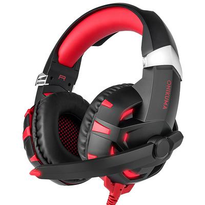 Gaming Headset for PS4, Xbox One, PC, Stereo Surround Headphones with Microphone and LED Lights