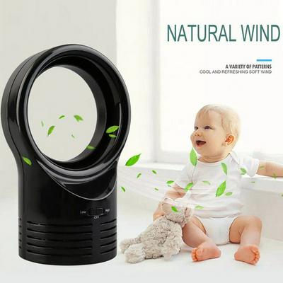 Mini No Leaf Fan Portable Bladeless Cooling Desktop Air Conditioner Low Noise Cooler 