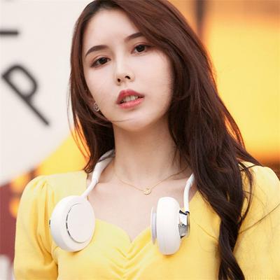 Summer Bladeless Hands-Free USB Rechargeable Lazy Sports Outdoor Mini Hanging Neck Fan Air Cooler 