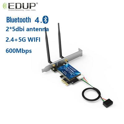 EDUP EP-9619 600M Wireless Network Card Bluetooth 4.0 PCI-E 5dBi  