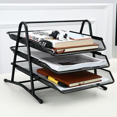 Mesh Desk Organizer 3-Tier Document File Tray