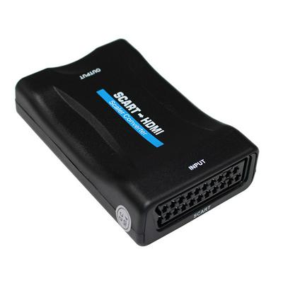 1080P SCART To HDMI Video Audio Upscale Converter Adapter for HD TV DVD Sky Box STB Plug 