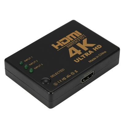 3 Port 4K*2K HDMI 1080P Switcher Selector 3x1 Splitter Box Switch  