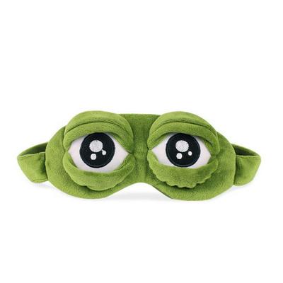 Cute Eyes Mask Cover Plush 3D Frog Eye Sleeping Rest Travel Sleep Aid Anime 