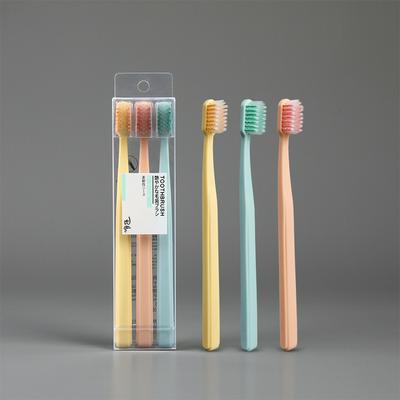 3pcs Creative Brushed Brush Handle Spiral Brush Wire Adult Household Soft Toothbrush with Toothbrush Cover