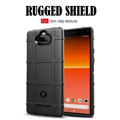 Anti-Fingerprint Anti-Slip Airbag Anti-Drop Heavy Armor Rugged Shield Matte TPU Back Cover Case for Sony Xperia 8