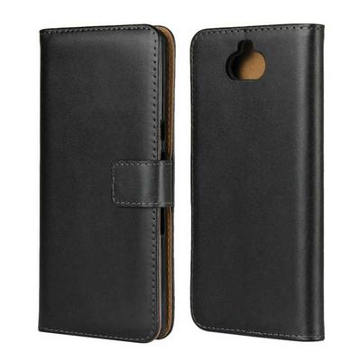 Solid Color Shockproof Side Flip Genuine Leather + Soft TPU Card Slots with Magnetic Buckle and Stand Protective Case for Sony Xperia 10 / XA3