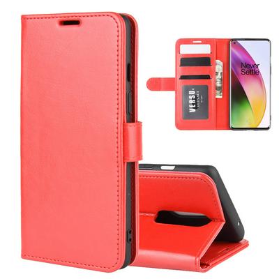 R64 Pattern Single Fold Edge Side Flip Shockproof PU Leather + Soft TPU Picture Frame Magnetic Buckle with Stand and Card Slots Wallet Case for OnePlus 8 