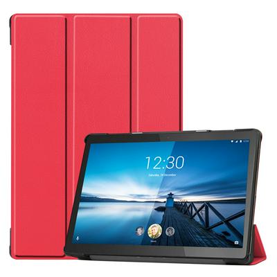 Tri-fold Custer Slim & Lightweight Design Scratch Resistant PU Leather Protective Cover for Lenovo M10 FHD REL X605 FC