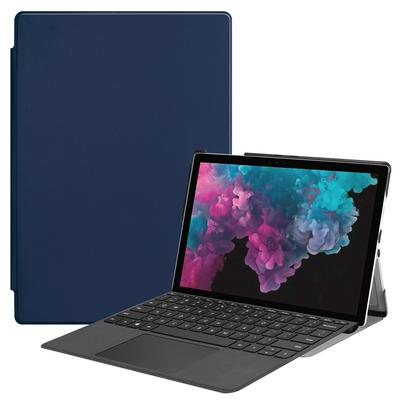 Solid Color Side Flip Shockproof PU Leather + Hard PC with Stand and Pencil Slot Protective Case for Microsoft Surface Pro 6 / 5 / 4