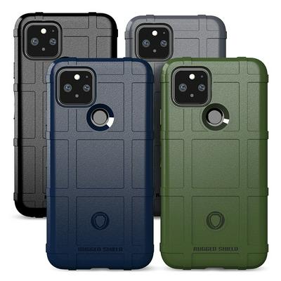 Rugged Shield Frosted Four Corners Airbag Design Non-Slip Soft TPU Back Cover Case for Google Pixel 5
