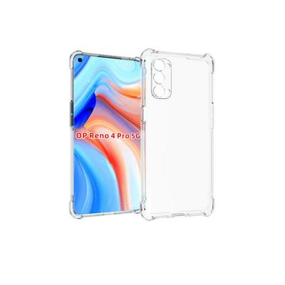 Four Corners Anti-Drop Transparent Soft TPU Back Cover Case for Oppo Reno4 Pro 5G