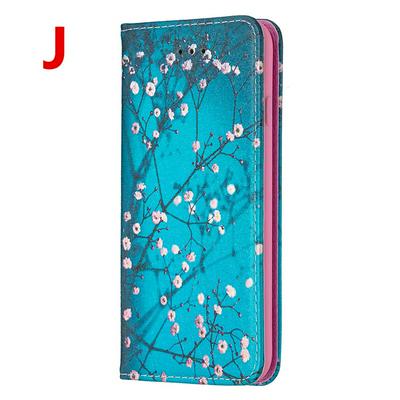 Color Painted Magnetic Closure Cute Cartoon Pattern Side Flip Scratch Resistant PU Leather Wallet Phone Case with Stand for Xiaomi Redmi Note 8T