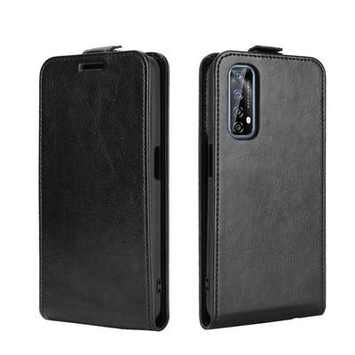 R64 Pattern Single Folded Edge Up and Down Flip Scratch Resistant PU Leather Wallet Phone Case for Realme 7