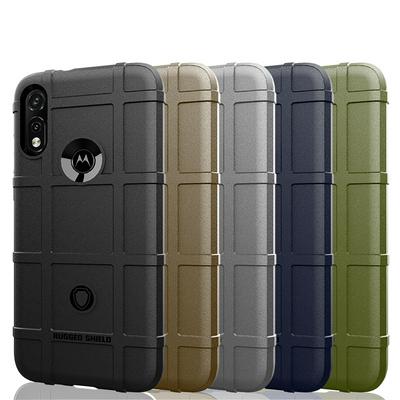 Rugged Shield Frosted Four Corners Airbag Design Non-Slip Soft TPU Back Cover Case for Motorola Moto E7