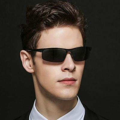 8177 UV400 Aluminum Magnesium Frame Grey Lens Outdoor Riding Polarized Sunglasses for Men