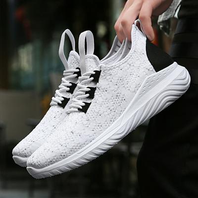 Summer Flying Weaven Sneakers Men's Shoes Korean Casual Running Shoes