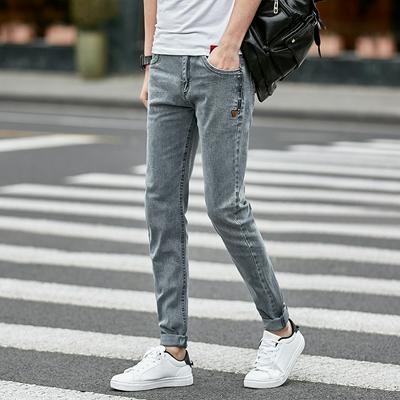 Man's Denim Pants Skinny Jeans Distressed Men Spring Autumn Clothing