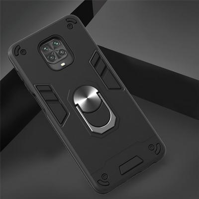 2 in 1 Detachable Shockproof Anti-Scratch Soft TPU + Hard PC with Magnetic Ring Bracket Back Cover Case for Xiaomi Redmi Note 9 Pro / Note 9S / Note 9 Pro Max