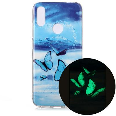 Luminous Colored Painting Shockproof Anti-Scratch Soft TPU Back Cover Case for Xiaomi Redmi Note 7