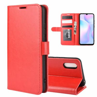 R64 Pattern Single Fold Edge Side Flip Shockproof PU Leather + Soft TPU Picture Frame Magnetic Buckle with Stand and Card Slots Wallet Case for Xiaomi Redmi 9A