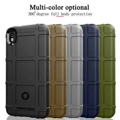 Rugged Shield Frosted Four Corners Airbag Design Non-Slip Soft TPU Back Cover Case for Xiaomi Redmi 7A