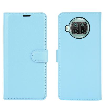 Solid Color Side Flip Scratch Resistant PU Leather + TPU Wallet Phone Case with Stand and Card Slots for Xiaomi Mi 10T Lite 5G