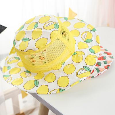 Hat Circumference 50cm Small Fresh Fruit Cute Children Baby Big Brim Outdoor Climbing Sunscreen Fisherman Hat