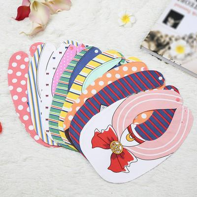 Fashion Print Cartoon Animal Double Sided Waterproof Cotton Unisex Infant Baby Children Bib Stuff Saliva Towel