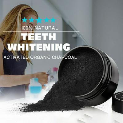30g Coconut Shell Oral Hygiene Tartar Stain Removal Natural Activated Organic Charcoal Teeth Whitening Powder 