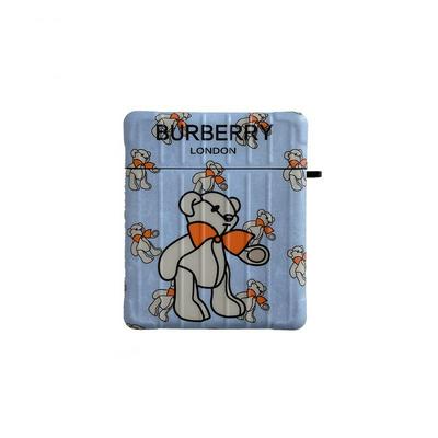 Cartoon Bear Pattern TPU Protective Bluetooth Earphone Charging Case Cover Skin for Apple Airpods 1 / 2