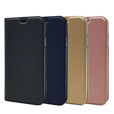 Wallet Case for iPhone 2019 6.1inch, Thin Smooth Leather Phone Cover Pressed by Electric Machine
