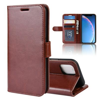 R64 Pattern Single Fold Edge Side Flip Shockproof PU Leather + Soft TPU Card Slots with Picture Frame and Stand Wallet Protective Case for Apple iPhone 11