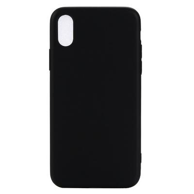 Simple Ultra Thin Solid Color Frosted Anti-Scratch Soft TPU Back Cover Case for iPhone X / XS 