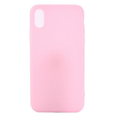 Simple Ultra Thin Solid Color Frosted Anti-Scratch Soft TPU Back Cover Case for iPhone X / XS 