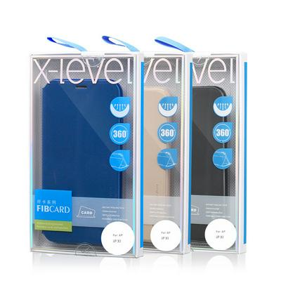 X-Level Color Series Phone Case Faux Leather Business Clamshell Phone Case Protective Leather Case for Apple iPhone 6.5 inch Protective Leather Case